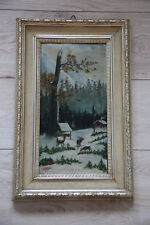 Original, Ölbild, inkl. Rahmen, um 1945, Waldszene, signiert, Eugen Krämer