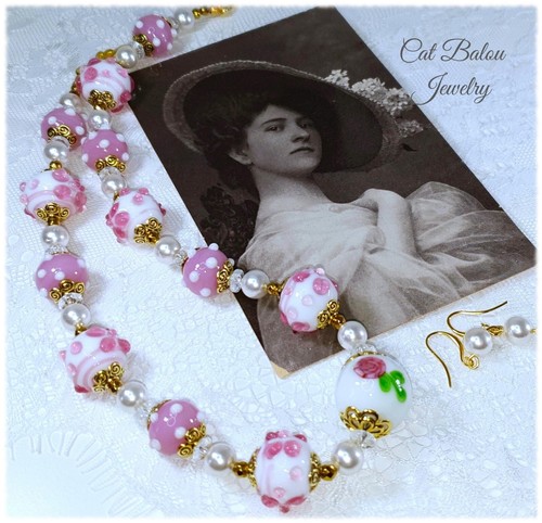Kette ohrringe shabby - shabby, vintage
