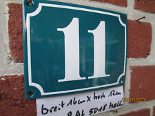 Hausnummer Emaille Nr. 11