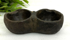 Antik Sand Stein Geschirr Spice Schale Original Alt Handgeschnitzt