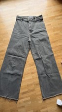 Zara The Marine Straight Jeans Culotte Khaki Gr 36