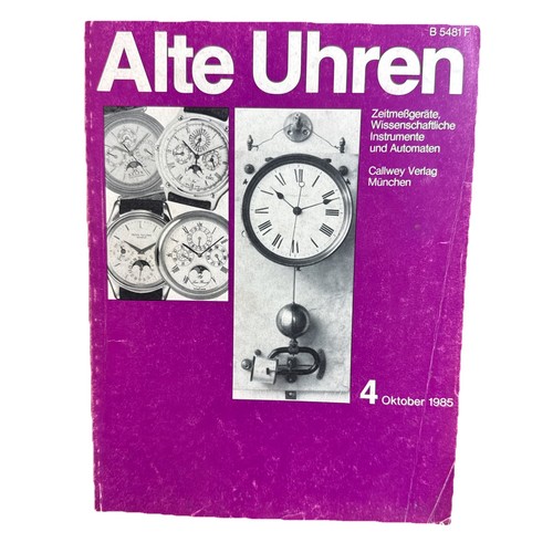Alte uhren zeitschrift - uhren,