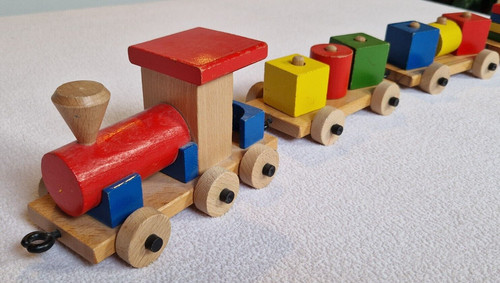 Kinder holzeisenbahn holz - holzeisenbahn, zug