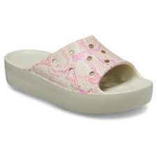 Crocs Women’s Classic Platform Snake Print Slide bone-multi 208242 Gr.36-43