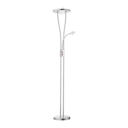 Led deckenfluter silber - led,