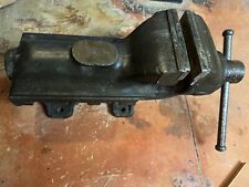 Großer schwerer Schraubstock Leipziger Eisen- und Stahlwerke 15 cm Backenbreite