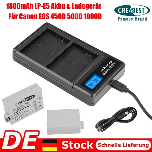 Akku lcd ladegerät - lp-e5,