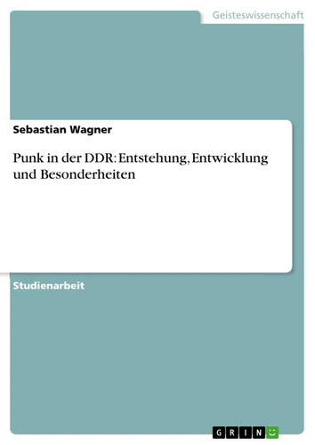 Punk der ddr entstehung - in,