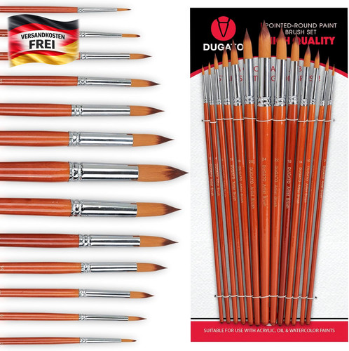 Tlg aquarellpinsel set für - 13-tlg, aquarellpinsel-set