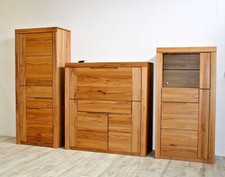 Massivholz Schrankwand 3teilig