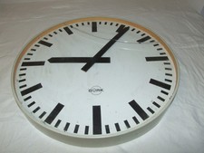 sehr alte Uhr Bürk 40cm Bahnhofsuhr Nebenuhr NU67 24V ungeprüft Mängel Bastler