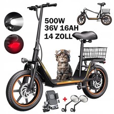 14 Zoll Elektroroller mit Korb