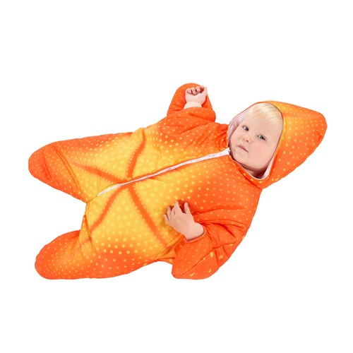 Orangen seeigel baby kostüm - seeigel, |