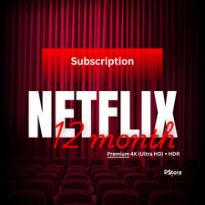 Netflix Premium 12 Monate 4K UHD - Ad Free (KONTAKTIEREN SIE UNS VOR DEM KAUF)