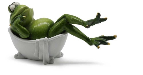 Frosch figur der badewanne - figur,