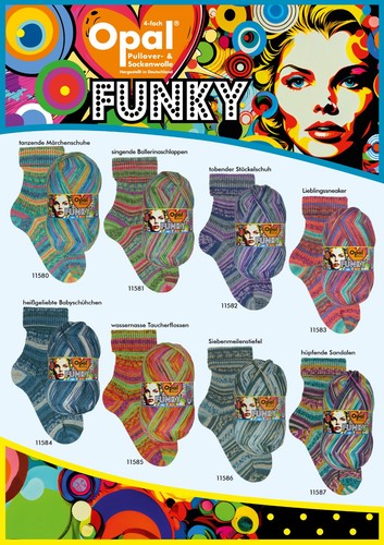 Sockenwolle opal funky - sockenwolle,