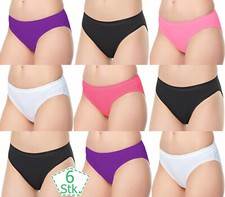 6 Paket Damenslip Hüftslip Unterwäsche Baumwolle Damen Unterhose Slip Unterhose 