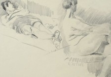 Akte | Studie, Kohlezeichnung