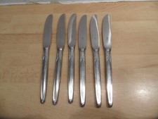 WMF 6 x Speisemesser Tafelmesser Besteck Cromargan Inox AA Länge ca. 21,5 cm