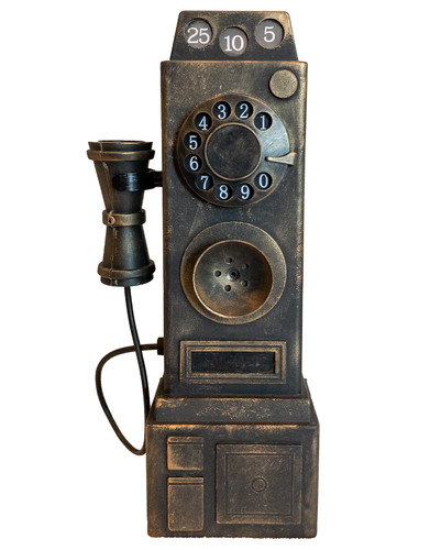 Altes telefon mit licht und - altes,