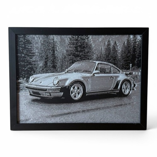 Wandbild sportwagen relief - 3d,