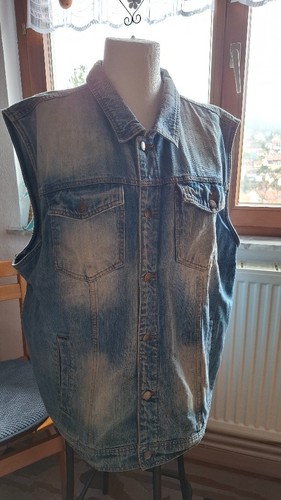 Herren jeans weste - weste, stoned