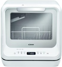 Bomann TSG 5704 Tischgeschirrspüler, 42 cm breit, 2 Maßgedecke, 6 Spülprogramme,