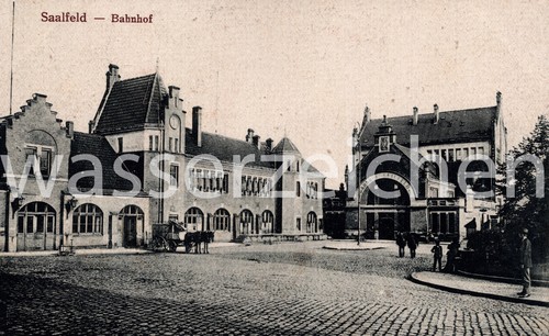 Saalfeld bahnhof 1900 - bahnhof,