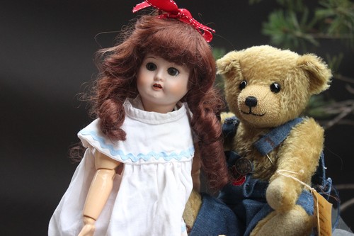 Porzellan puppe französische - puppe,