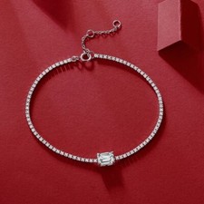 Armband 1 kt Smaragdschliff