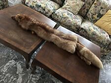 Kragen Stola Schal Echtfuchsfell Länge 120 cm naturfarben