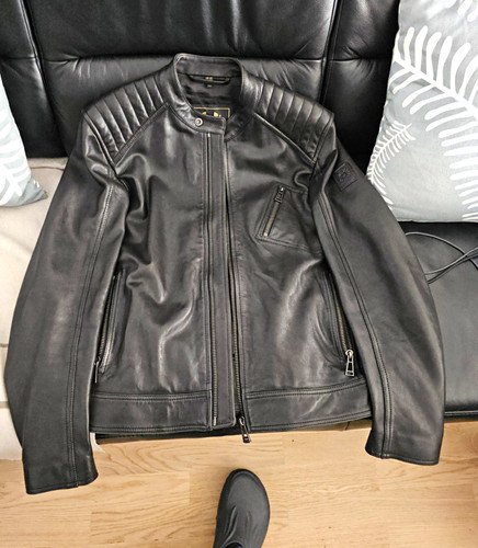 Belstaff leather jacket size - leather,