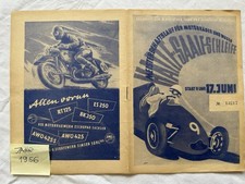 Halle Saale Schleife Meisterschaftslauf Motorräder Wagen 1956 Programmheft