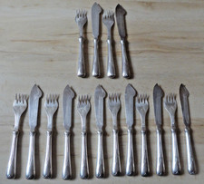 WMF - Mod. 42 - Aehren - Fischbesteck - Jugendst. - I/0 vers. - 8 Pers.