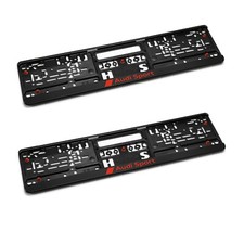 2x Audi Sport Kennzeichenhalter Nummernschildverstärkung Halterung 3291900100