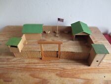 ELASTOLIN FORT GIBSON Western Cowboy Indianer Holz ohne Timpo Figuren