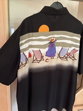 Bluse Gr. 42 Strand Schwarz Look