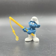 Schlumpf 20101 Fischer Angel Gelb | Fisherman Smurf 7.A Schleich 2.0101