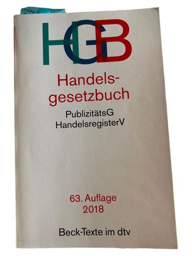 Dtv handelsgesetzbuch hgb - dtv,
