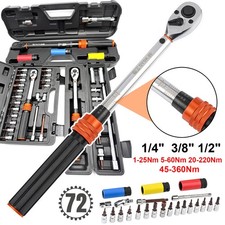 Drehmomentschlüssel Set Teleskop Ratsche 1/4" 3/8" 1/2" LKW,PKW,Motorrad,Fahrrad