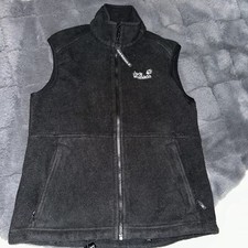 jack wolfskin Mikrofleece Weste Damen Schwarz Gr S