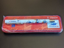 FRANKREICH WM '98 1998 PARKER ROLLERBALL FÜLLFEDERHALTER + ETUI *NEU & VERSIEGELT*