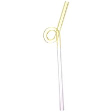  Glas-Strohhalm, gewellt