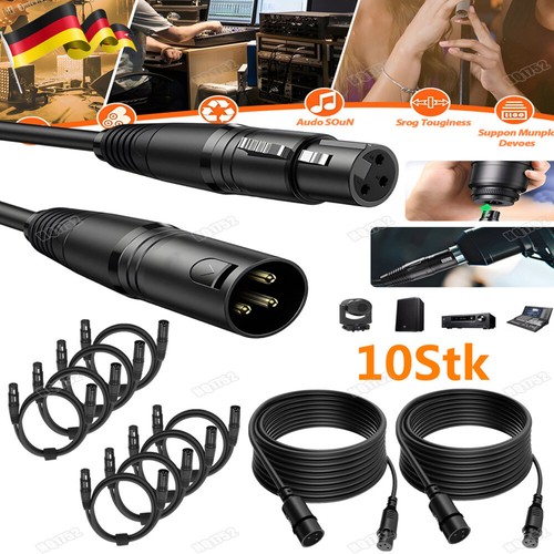 10x dmx kabel pin - kabel, xlr