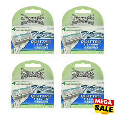 Wilkinson Sword Quattro Titanium Sensitive Rasierklingen 4-24 Stück ohne OVP