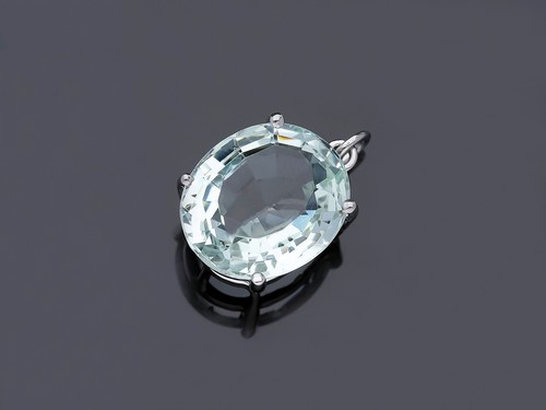 Anhänger aquamarin - 6,36,