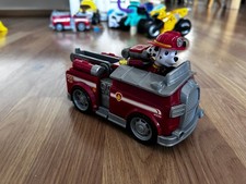 Paw Patrol Marshall Figur mit Fahrzeug / Feuerwehrwagen
