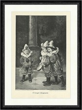 E. Louyot: Ausgelacht Kinder Clowns Fasching Kostüme Mützen  Faksimile_A 1517