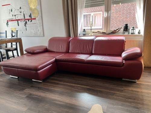 Leder ecksofa rot funktion - leder,