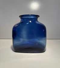 Blaues Glas - Vase - Flasche - Deko